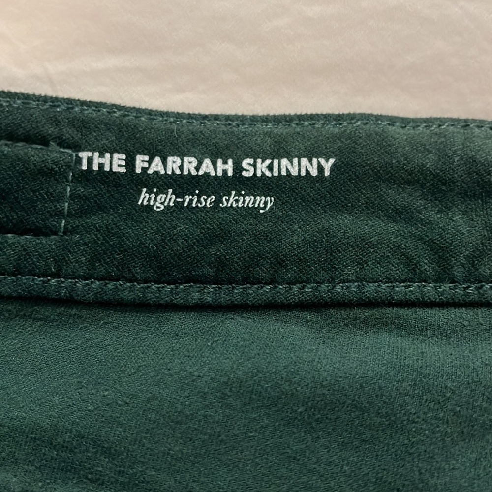 AG Green Velvet Farrah Skinny pants - Picture 6 of 8